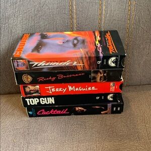 Tom Cruise 5 Movie VHS Collection